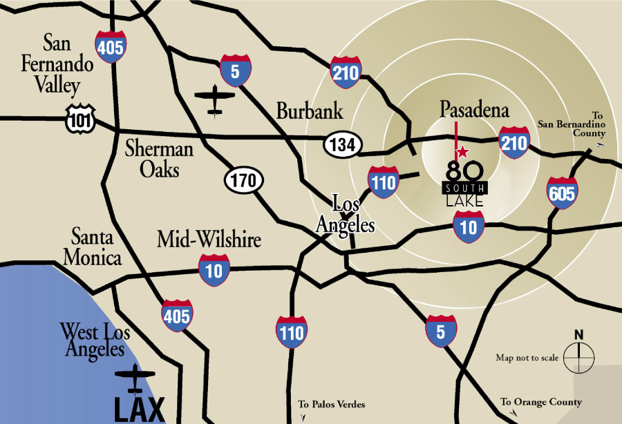 80 South Lake Freeway Map